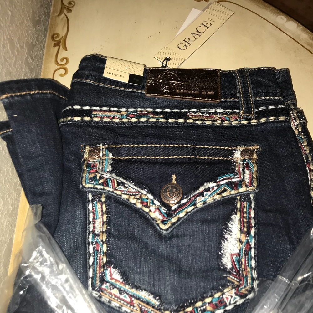 NWT 32 Grace in LA Bootcut Jeans